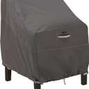 Classic Accessories Ravenna Water-Resistant 38 Inch Patio Lounge Chair Cover, Patio Furniture Covers (38"L x 35"D x 31"H, Dark Taupe/Mushroom/Espresso)