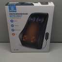 COMFIER Back Massager with Heat, Deep Tissue Shiatsu Neck and Back Massager for Pain Relief, Chair Use Massager Pillow with Adjustable Flap, White Elephant Gift for Women Men