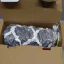 Homemate Heated Blanket Electric Throw - 50x60 Heating Blanket with 10 Fast Heat Levels 8 Hours Auto Off Soft Cozy Flannel Over-Heated Protection ETL Certification Keep Warming in Home (Grey Geometry)