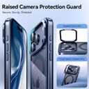 Lens Stand for iPhone 17 Pro Max Case (with Camera Control Button) Compatible with MagSafe, Military-Grade Drop Protection Magnetic Phone Case for iPhone 17 Pro Max Clear Cover, Deep Blue