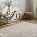 Livabliss x Our PNW Home Cascade Minimalist Striped Area Rug, 2'7" x 12', Light Brown