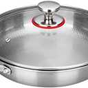 Titanium Hammered Pan, 2026 New Upgrade Double Handle Non Stick Titanium Pans for Cooking, Ultra-Durable, Scratch-Resistant, Even Heating Frying pans, Compatible With All Cooktops,With lid,10