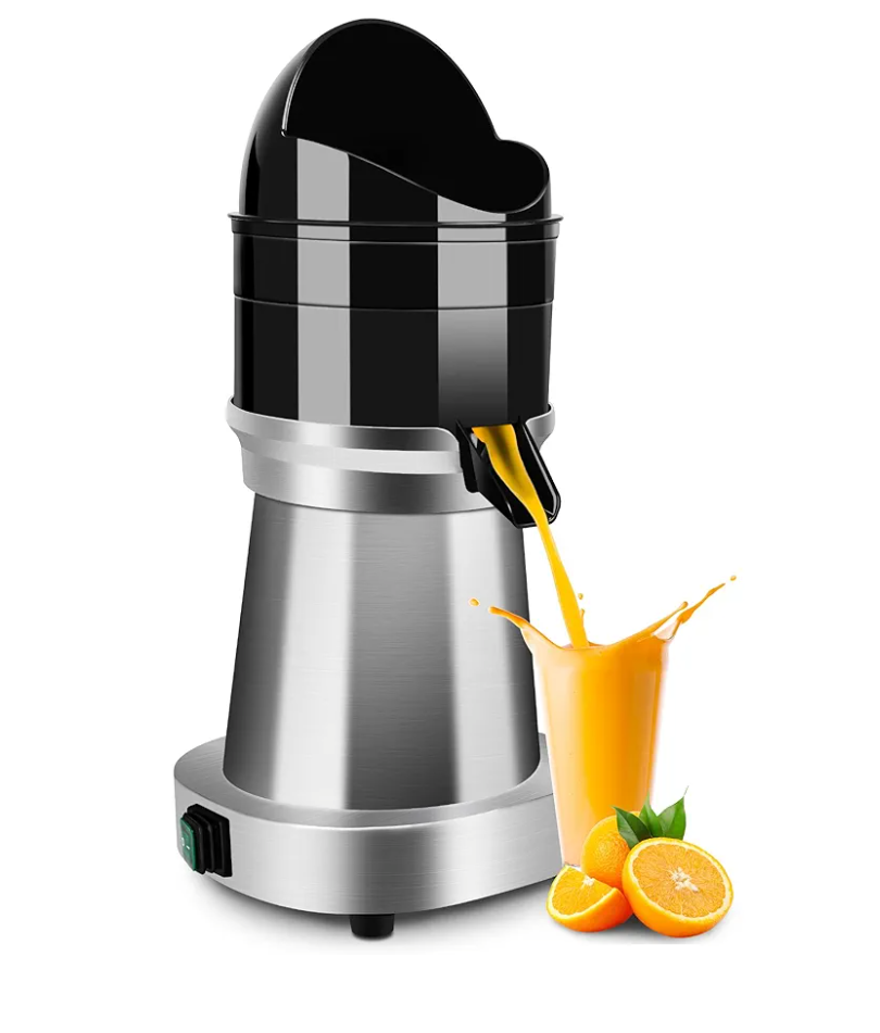 YUANHAO Commercial Stainless Steel Electric Citrus Juicer - 120V, 1400 RPM