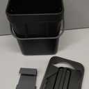 LALASTAR Mini Countertop Can, Compact Waste Basket Garbage Can, Small Bin with Lid for Desk/Office/Dorm, 3L/0.8 Gal, Black