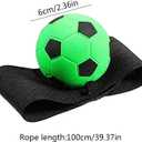 3 x 63mm Green Wrist Return Ball -Sports Wrist Balls On A String Rubber Rebound Bouncy Wristband Balls- Adjustable Bounce Back Ball with String Finger Exercise Toy Activity