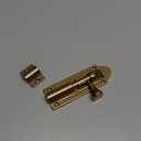 Solid Cast Brass Barrel Bolt, Antique Brass Door Slide Latch Lock, Heavy Duty Gate Sliding Bolt Latch