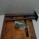 Masupu Sofa Arm Tray Table - 360° Swivel Height Adjustable End Table, Small Snack Side Table for Couch, C Shaped Table for Bed, Chair or TV Tray Table(Rustic Brown)