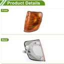 No.1248260943 Corner Signal Light Cover for Mercedes-Benz W124 1984-1996 Waterproof Yellow Left Corner Light Lamp Lens Plastic 1 Pc