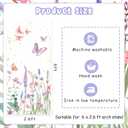Purple Butterfly Arch Backdrop Covers, 6 Ft Stretchy Arch Backdrop Stand Cover, Garden Floral Photography Background Arch Stand Cover for Baby Shower Birthday Wedding Decor