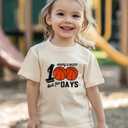 100 Days of School Shirt Kids  Boys Girls Toddler Happy 100th Day of School T-Shirt, Kindergarten 100 Day,3T-7T (Baseball)