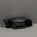 6 anywhere belt bag, clear, black strap