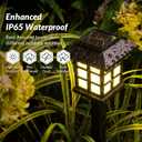 SOLPEX Solar Outdoor Lights,12 Pack Solar Path Lights, Walkway Lights Outdoor, Garden Light, Solar-Powered Pathway Waterproof for Garden, Yard, Landscape and Driveway(Warm White)