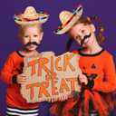 Pasimy 12 Pcs Cinco De Mayo Fiesta Sombrero Headband Hat Fake Mustache Mexican Party Favors Costume Luau Event Photo Props