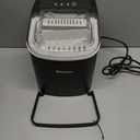 Antarctic Star Ice Maker Countertop, Portable Ice Machine with Carry Handle, 26Lbs Per Day, 9 Cubes Ready in 6 Mins, Self-Cleaning Ice Makers with Ice Scoop and Basket for Kitchen/Office/Party (Black)