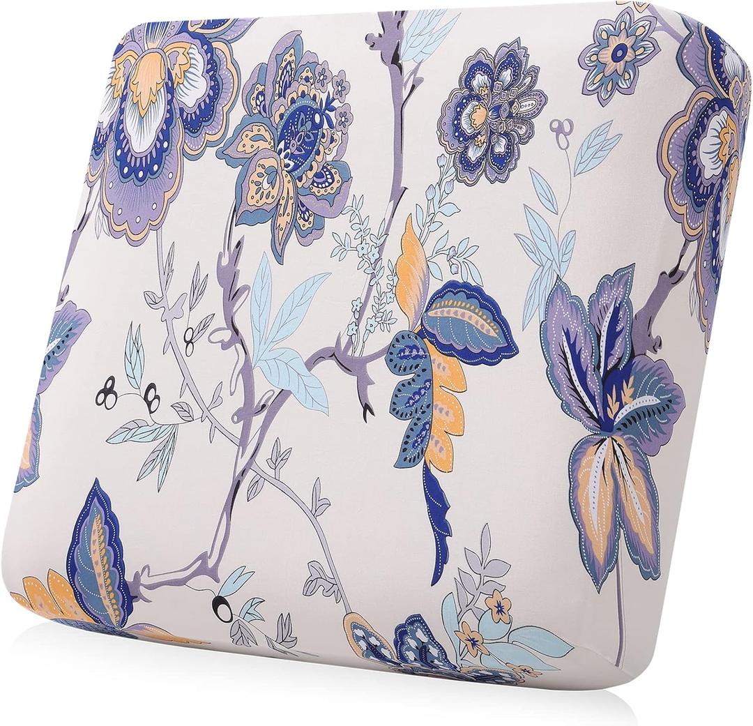 Smiry Printed Couch Cushion Covers, Stretch Soft Couch Covers for Sofa, Washable Non-Slip Sofa Slipcover Furniture Protector for Indoor and Outdoor (Backrest L, Beige)