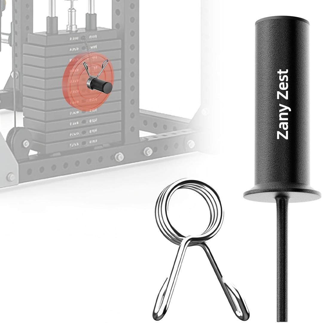 Zany Zest Reinforced Weight Stack Pin- Maximum Additional Load Capacity of 110lbs 132lbs( 8 mm   10 mm)- Gym Pin Extender for Gym Cable Machine & Home Gym