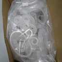 Yalikop 50 Pcs Christmas Banister Light Clips White Railing Garland Clips Indoor Outdoor Christmas String Light Hooks Garland Stocking Hanger for Stairs Outside Fence Deck Xmas Party Decor