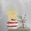Gold Straight Outta 1955 Cake Topper, Happy 71th Birthday Cake Topper, Cheer 71th Cake Topper 71 and Fabulous Cake Decoration, 71th Birthday/Wedding Party Decoration