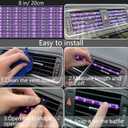 NBTEPEM 27 PCs Purple Violet Bling Car Accessories Set for Women, Steering Wheel Covers Universal Fit 15 Inch, Bling License Plate Frame, Bling Phone Holder, Bling Car Coasters