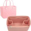 Lckaey Beach Bag organizer for bogg accessories Large Organizer Storage for Bogg Bag Organizing divider cooler insert 3018Pink-L