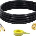 15FT 1/4" Quick Connect RV Propane Hose for RV to Hook Up Portable Camping BBQ Grill Connects 1 LB Bulk Portable Appliance to RV 1/4" Female Quick Disconnect - CSA Certified