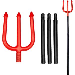 Removable plastic Pitchfork 112 cm red/black