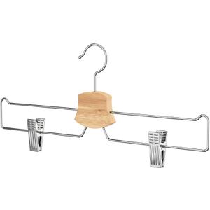 IKEA 602.404.03 Bumerang Pants/Skirt Hanger, Chrome Plated, Skirt Hanger, Natural, 3 Pcs