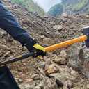 10 LB Sledge Hammer with Heavy Duty Construction, 35-Inch Fiberglass Handle, Overstrike Protection, Textured Grip