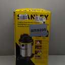 Stanley SL18129 Wet/Dry Vacuum, 4 Gallon, 4 Peak HP, Stainless Steel Tank with Top Handle, 3-in-1 Shop Vacuum Cleaner with Blower for Home, Garage, Car, Workshop, Pet Hair, Silver+Yellow+Black