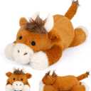 Highland Cow Weighted Stuffed Animal, 11inch Cute Cow Plush Soft Toy for Boys Girls, Soft Weighted Plush for Kids, Birthday Valentines Day Gifts for Her, Him, Home Decor