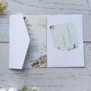 White Matte Invitation Pocket Folders With Envelopes For Wedding Engagement Bridal Shower Baby Shower Birthday 20 sets (white)