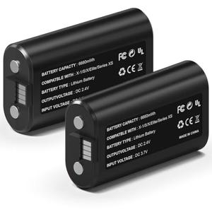 Wzygdzsw 2×6660mWh Rechargeable Battery Pack for Xbox Series X/S & One/One S/One X/Elite Controllers, Overcharge/Short-Circuit Protection | Play & Charge, FCC/CE Certified (Includes 2 Battery Only)