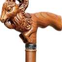 Hand Carved Wooden Cane Ultra Lightweight 0.88 lbs Support up to 500 lbs Walking Cane for Men and Women High-end Solid Wood Canes for Seniors with 3 Tips for City Trekking Daily Use, 37.4"
