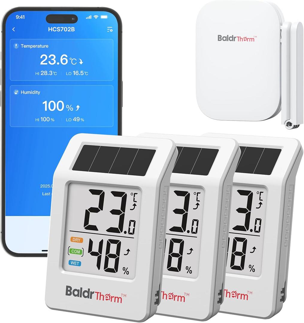BaldrTherm WiFi Thermometer, Wireless Smart Thermometer