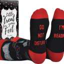 Cavertin Women's Novelty Socks with Gift Box Cat Lover Dog Mom Book Lover Cat Mom Llama Unicorn Sloth Corgi 3 Packs