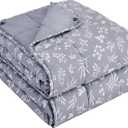 yescool Weighted Blanket for Adults (15 lbs, 60" x 80", Dove Grey) Cooling Heavy Blanket for Sleeping Perfect for 140-160 lbs, Queen Size Breathable Blanket with Premium Glass Bead, Machine Washable
