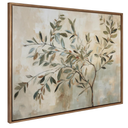 Kate and Laurel Sylvie Olive Tree Abstract Framed Canvas Wall Art by The Creative Bunch Studio; 41.5x31.5 Gold; Soft Nature Tree Art for Wall, Broken Frame
