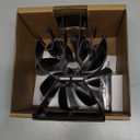 VODA Wood Stove Fan Heat Powered Fireplace Fans Non Electric, Heat Activated Thermal Fan for Wood Burning Stove/Log Burner, Stove Accessories Thermometer