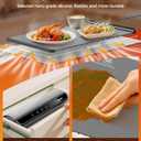 Food Warming Mat with Heat-Resistant Pad, 26X15 Inch, 6 Temperature & 6 Timer Settings, Child Lock Safety,Food Warmer Chafing Dishes for Buffet,Gatherings,Parties,Everyday Use