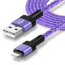 10FT iPhone Fast Charger Cord Compatible with iPhone 14 13 12 11 Pro Max XR XS X 8 7 6 Plus SE,iPad Pro Air Mini,iPod,3.1A 10 Foot Long Cord Appl e Charger iPhone Fast Cable Car Cord Nylon Braided