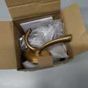 Antique Brass Towel Hooks, Vintage Gold Bathroom Robe Hooks Wall Mounted, 4 Pack Heavy Duty Wall Coat Hooks for Farmhouse Bedroom Kitchen