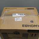 EUHOMY Countertop Ice Maker Machine with Handle, 26lbs In 24Hrs, 9 Ice Cubes Ready In 6 Mins, Auto-Cleaning Portable Ice Maker with Basket and Scoop, for Home/Kitchen/Camping/RV (Black)