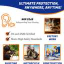 Quality Reusable Earplugs 100 Pair - 25dB Corded Silicone Ear Plugs for Shooting Construction Work Ear Plugs Motorcycle Range Hunting Hearing Protection Ear Protection for Mowing Earplugs Reusable