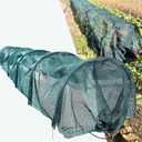 Garden Tunnel Shade Net Cover - Giant Easy Tunnel-Green Sunblock Mesh Shade Protection Netting for Vegetable Fruits Flowers Crops Row Cover Raised Bed Screen