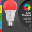 Feit Electric LED Color Changing Light Bulb - A19 with an E26 Medium Base Light Bulb - 60W Equivalent