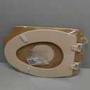 Bemis 1500EC 068 Toilet Seat with Easy Clean & Change Hinges, 1 Pack Elongated, Fawn Beige