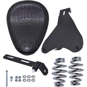 Motorcycle Leather Solo Seat with Spring Replacement for Honda Shadow Spirit ACE VT 1100 750