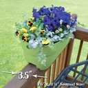 Bloomers Railing Planter with Drainage Holes- 24 W- Sage Green, 24.3 10.5 9.5 inches