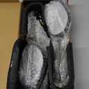 DNA MOTORING Pair of Motorcycle Side View Mirror, Black, Led Trun Signal,Universal 5/16-10 (8MM) Bolt,Compatible with BMW Suzuki Yamaha Kawasaki Motorcycle Cruiser Scooter, Oval Style, MP-MR-M006-BK