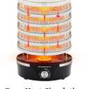 Elite Gourmet EFD319 Food Dehydrator, 5 BPA-Free 11.4" Trays Adjustable Temperature Controls, Jerky, Herbs, Fruit, Veggies, Dried Snacks, Black